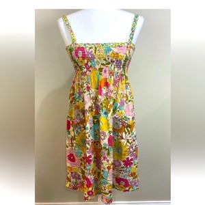 FROM LIBERTY OF LONDON DARLING FLORAL DRESS...POCKETS!  SIZE SMALL